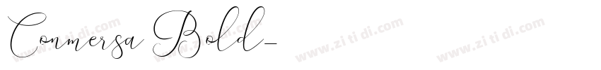Conmersa Bold字体转换